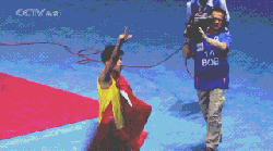 冠军 庆祝 林丹 羽毛球 超级丹 运动员