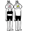 暴漫 兔子 搞笑 可爱 斗图 thank you