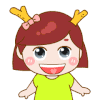 卡通 小美女 小可爱 萌萌哒