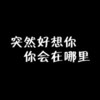 纯文字 白色 黑背景 突然好想你你会在哪里