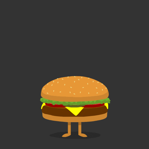 芝士汉堡 动画 肉排 汉堡小人 美食 食物 cheeseburger food