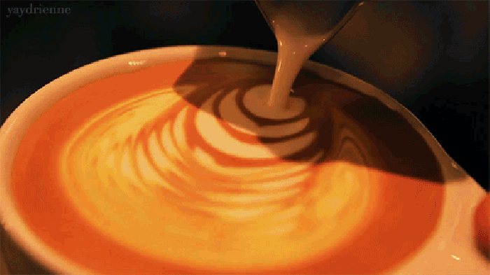 咖啡 奶泡 制作 叶子