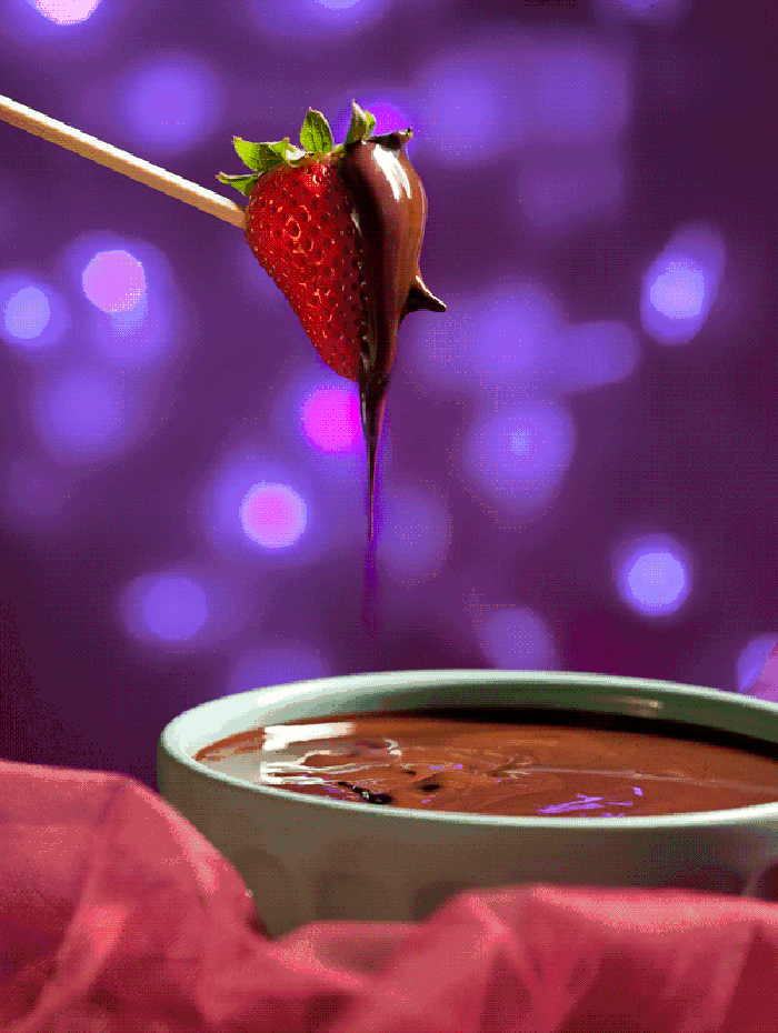 美食 巧克力 草莓 般配