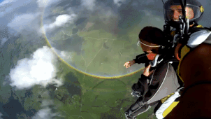 彩虹 360°  空中 跳伞 极限 巨型法术  结界
