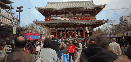 浅草寺 寺庙 日本 历史文化 建筑