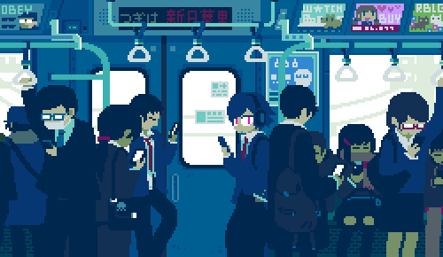 日本生活的日常 丰井祐太 地铁 玩手机