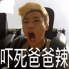 吓死爸爸辣 张嘴 搞笑 头发飘起