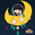 黑夜 星星 黄色 搞笑