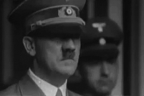 希特勒 黑白 严肃 凝望