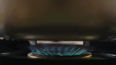 火焰 做饭 蒸煮 蓝色火光