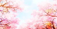 天空 落叶 美景 二次元