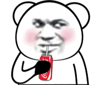 暴漫 熊猫头 喝饮料 可乐 搞怪 逗