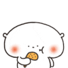 吃东西 鸡腿 红脸蛋 嚼东西 小耳朵