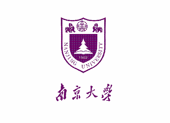logo 南京大学 紫色 碰撞
