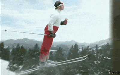 滑雪 奇怪 飞 魔幻 特效 skiing