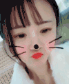 美女 红脸蛋 微笑 大眼睛