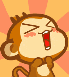 猴子 脸红 大叫 欢呼