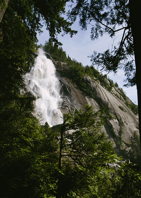 瀑布 自然 风景 山崖 壮观