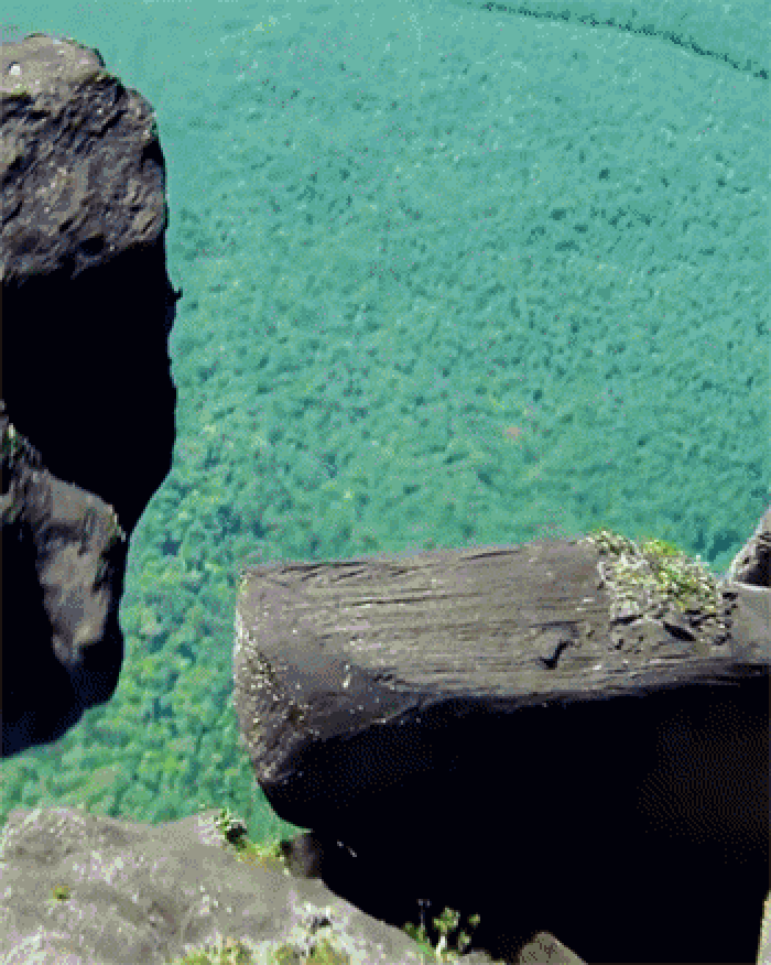 瀑布 悬崖 美景 流水