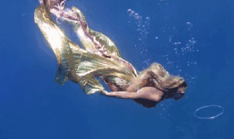 美人鱼 海底 游泳 漂亮