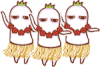 罗罗布 组合 跳舞 花环