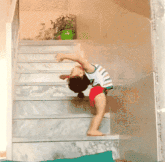 有前途   儿童   健身   楼梯
