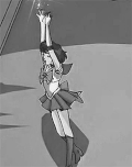 美少女战士 短发美女 灰色 发光
