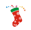 圣诞快乐 圣诞节 袜子 星星
