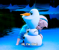 迪士尼 七年为期 Olaf I\\u0027m 电影 Hugs~ Hi~ Warm gif 冰雪奇缘