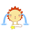 卡通 狮子 哭泣