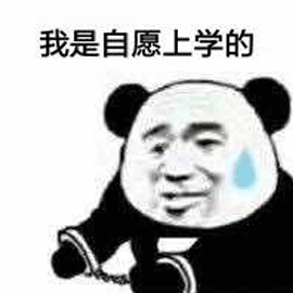 熊貓頭 上學(xué) 自愿