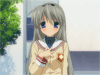 clannad 长发 校服 说话