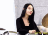 美女 打架子鼓 潇洒 帅气