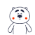 小熊 生气 眼神 思考