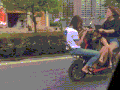 美女 摩托 搞笑 雷人