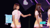 美女 短发 表演 手舞足蹈