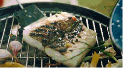 烤鳕鱼 烹饪 盘子 盛出 美食系列短片
