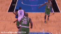 奥尼尔 NBA 篮球 凯尔特人 霍华德 对抗 推到 肌肉男神 激烈对抗 劲爆体育