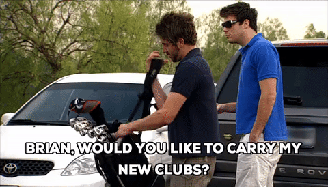 高尔夫球 俱乐部 一起走 汽车