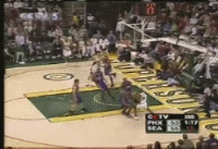 雷阿伦 NBA 篮球 凯尔特人 超音速 后仰 跳投 肌肉男神 激烈对抗 劲爆体育