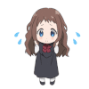 卡通 女孩 双手合十 祈祷
