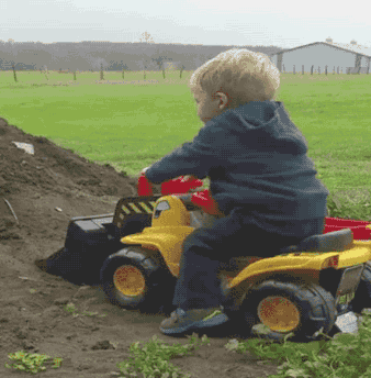 挖掘机 小孩 技术