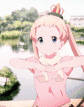 摇晃 粉色 动漫 少女