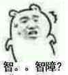 搞笑 没想法 可爱 智。智障
