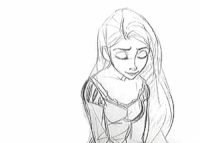 女孩 手绘 对话 插画