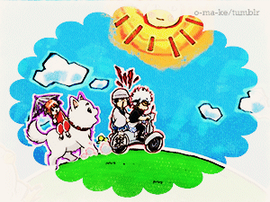 行走 宠物 蓝天 白云