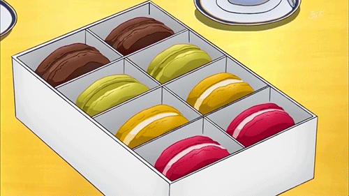 蛋糕 彩色 方盒
