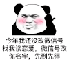 暴漫 熊猫头 今年我还没改微信号 找我谈恋爱 搞怪 逗