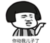暴漫 文字表情包 你动我儿子了 搞笑 逗 沙雕