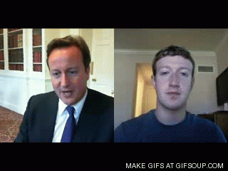 扎克伯格 Zuckerberg 分屏 视频对话 会议